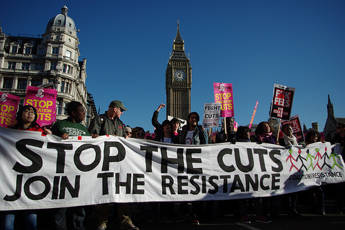 No Cuts massive demo, London, 26 March